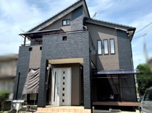 筑西市　Y様邸　外壁塗装/チャコール×アイアンバーグ
