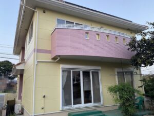 筑西市　M様邸　外壁塗装/レモン×クラシックローズ