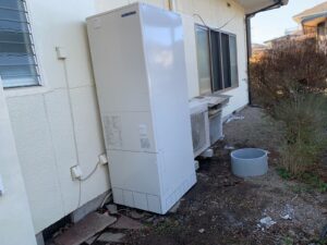 結城市　I様邸　エコキュート交換工事